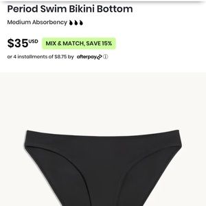 Brand new Knix teen (juniors) swim bikini bottom